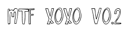 MTF Xoxo Vo.2 font